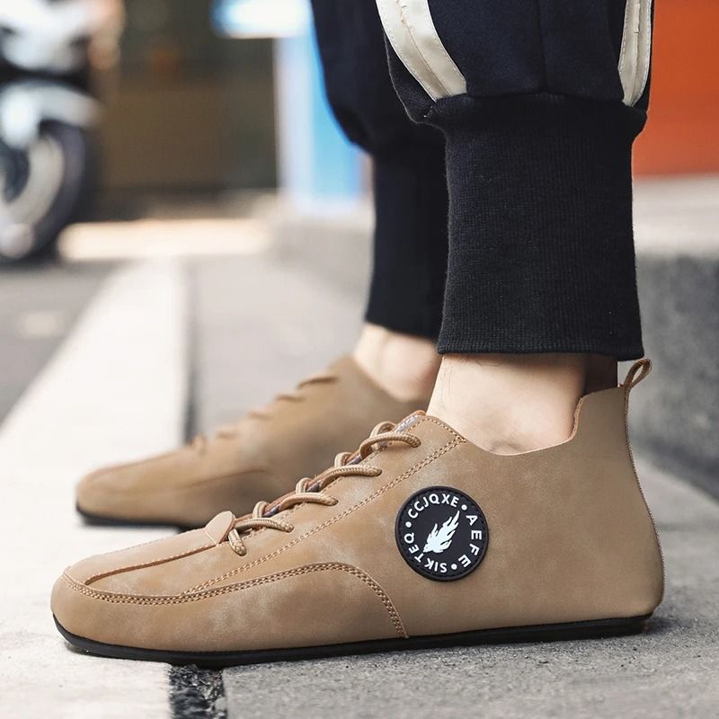 Lightweight Men Loafers Lace Up Casual Driving Shoes With Soft Sole 11.5 grey