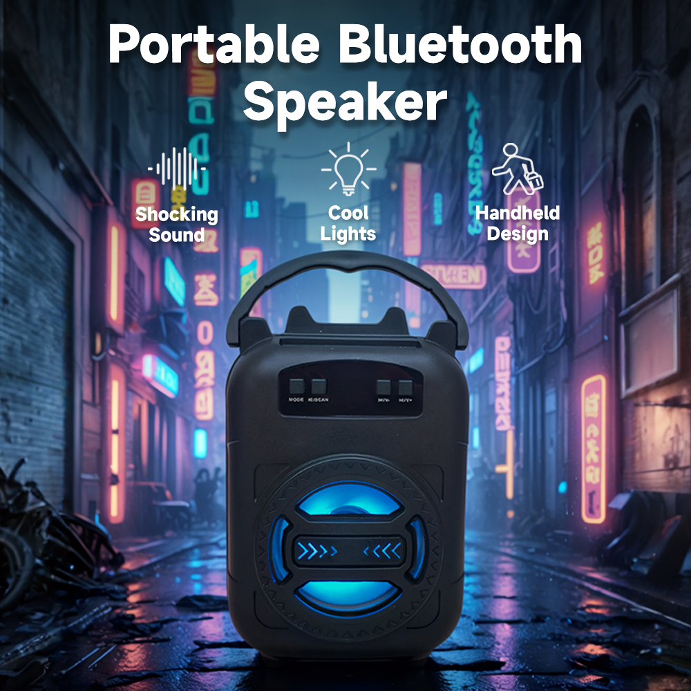 Portable Wireless Sound Box Subwoofers, New Bluetooth Speaker LED Light, Home Outdoor Square Dancing Speaker Portable Wireless Sound Box Subwoofers, New Bluetooth Speaker LED Light, Home Outdoor Square Dancing Speaker