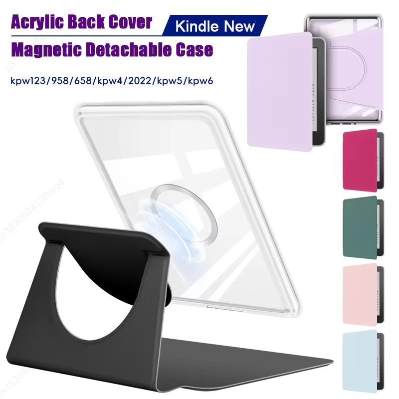 Magnetic Detachable Kindle Case Protective Pouch Cover For Paperwhite & Kindle Generations 612 black sa569p Sa568b 2024