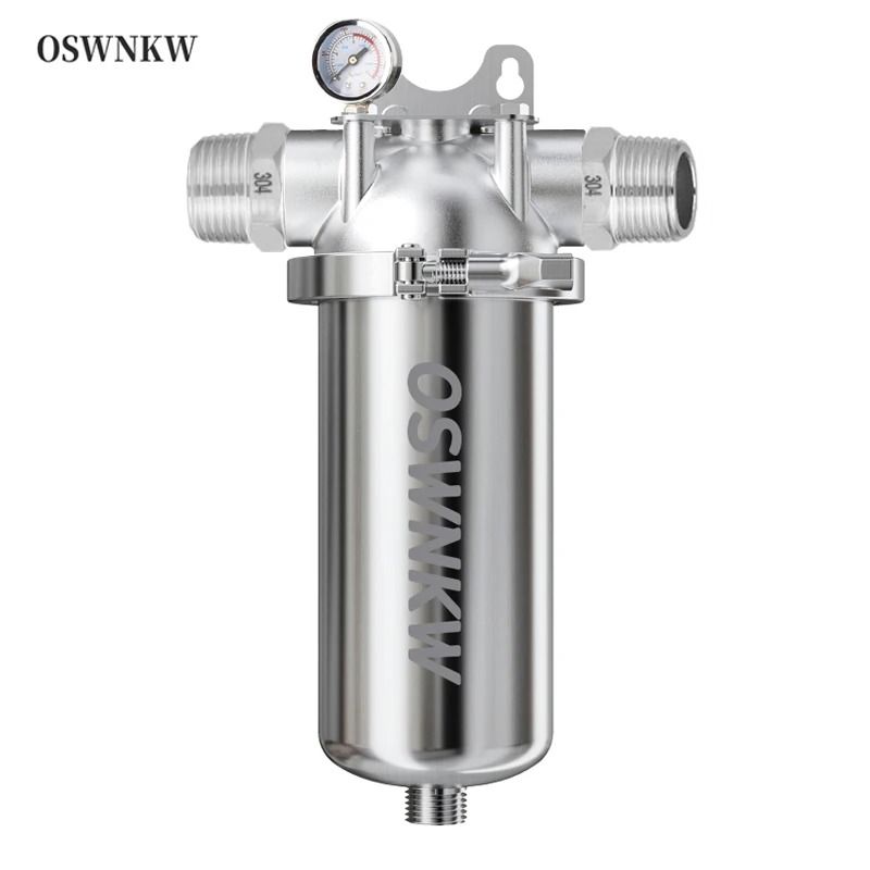 Whole House 40 Micron Sediment Water Filter With 316 Stainless Steel Mesh 6 In Dn15