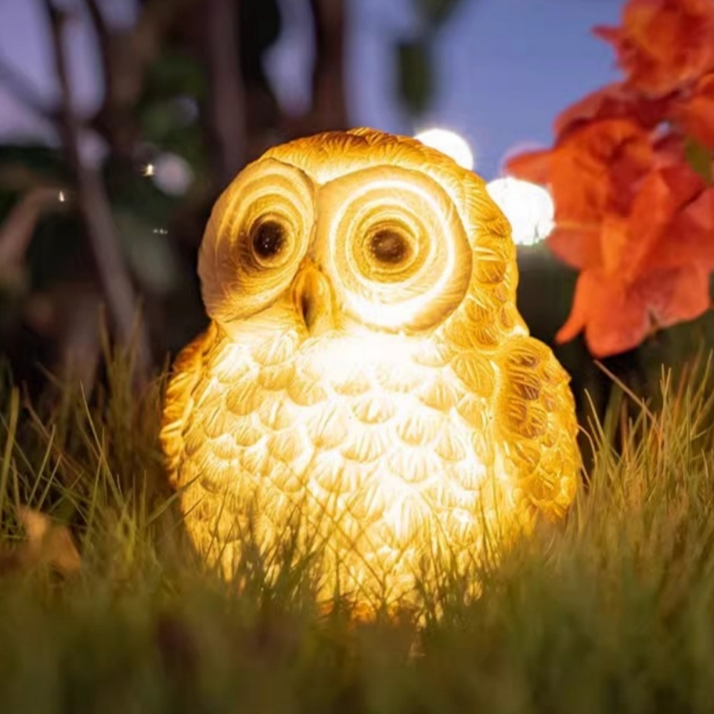 Outdoor Solar Owl Garden Lights, Waterproof Owl Decorative Statue For Pathway, Lawn Ornaments, Yard Decorations, Garden Outdoor Solar Owl Garden Lights, Waterproof Owl Decorative Statue For Pathway, Lawn Ornaments, Yard Decorations, Garden