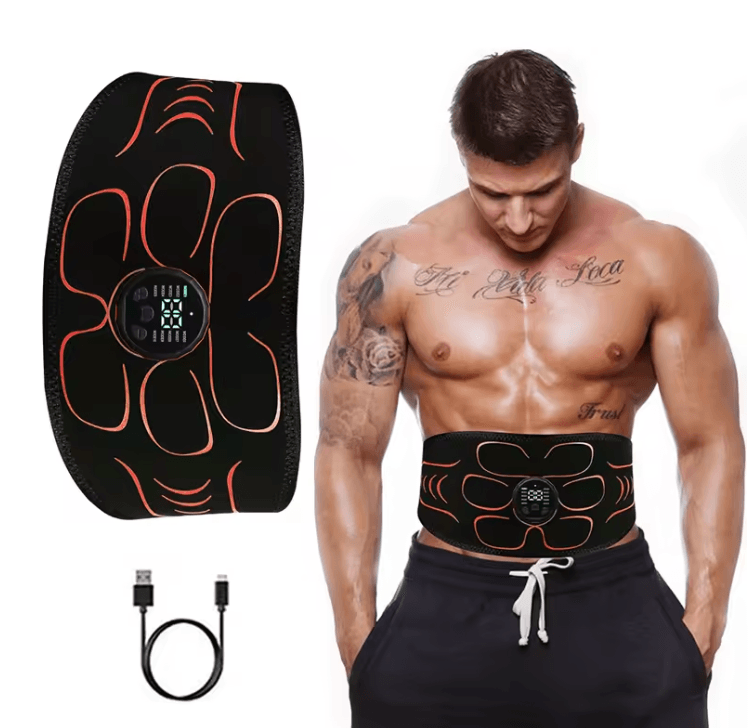 EMS Abdominal Muscle Trainer USB Rechargeable ABS Stimulator Waist Slimming Belt For Fitness And Toning EMS Abdominal Muscle Trainer USB Rechargeable ABS Stimulator Waist Slimming Belt For Fitness And Toning