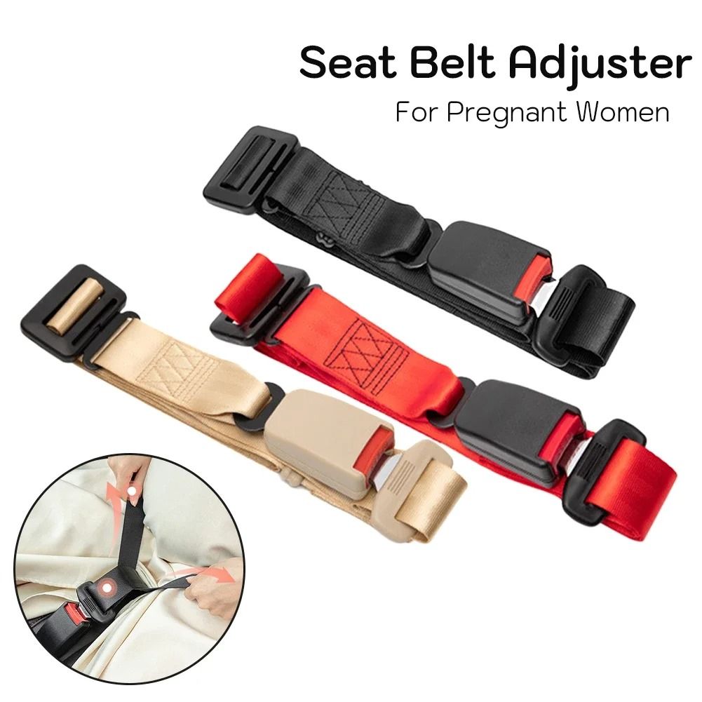 Pregnancy Seat Belt Adjuster For Comfort And Safety red