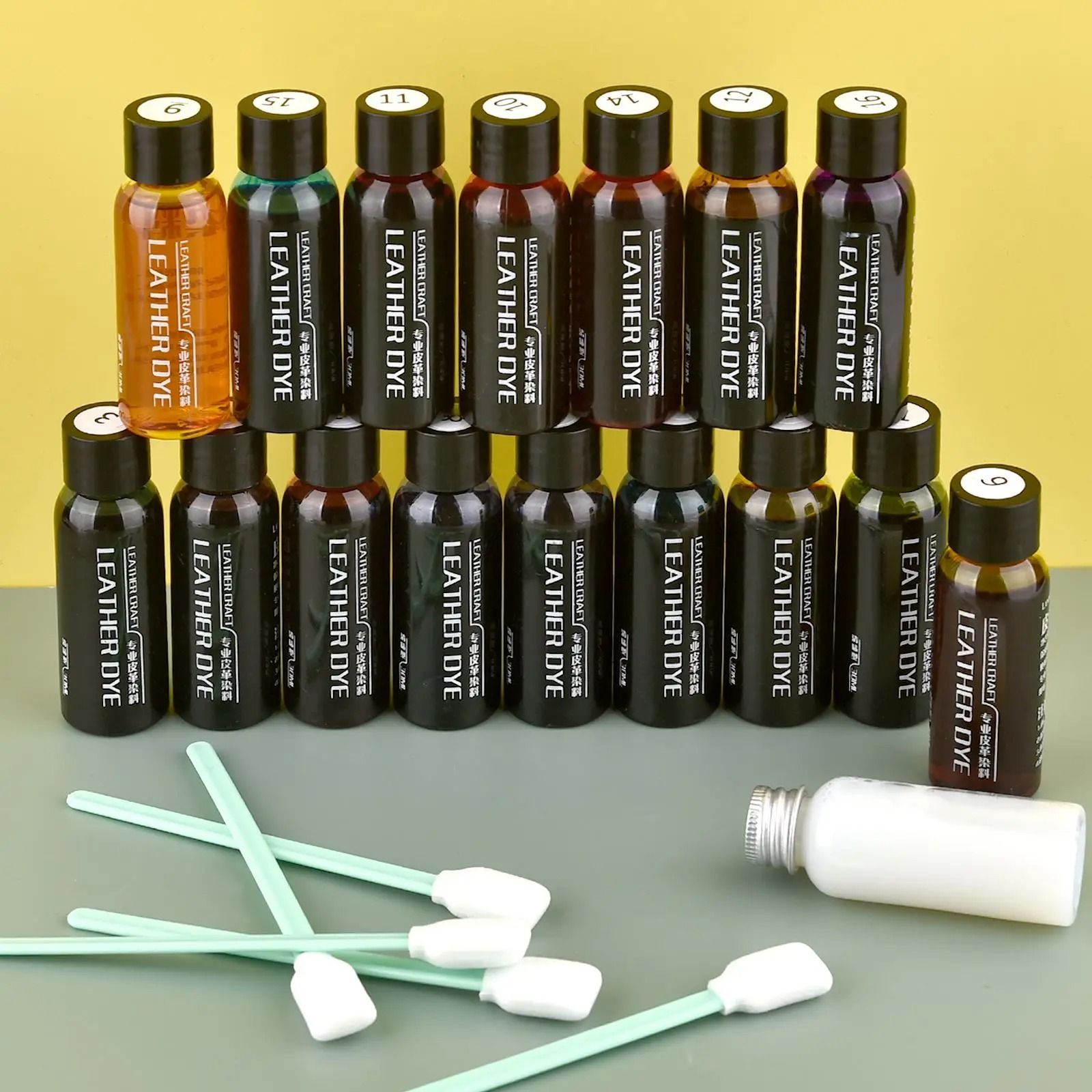 Leather Pigment Dye Repair Color Coating 30ml Fixing Agent