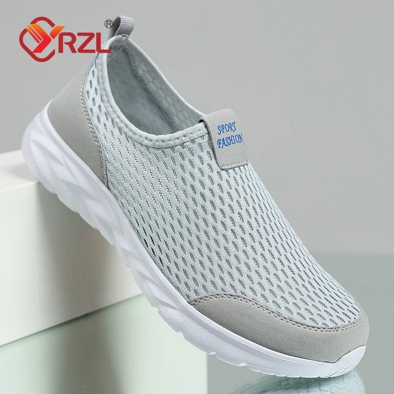 Lightweight Breathable Mesh Sneakers For Men And Women us 12.5 dark Blue