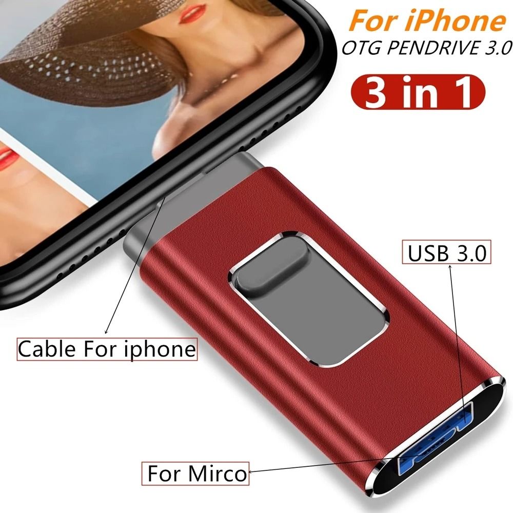 High Speed USB Flash Drive For Phone And PC With Up To 2TB Storage gold 32gb