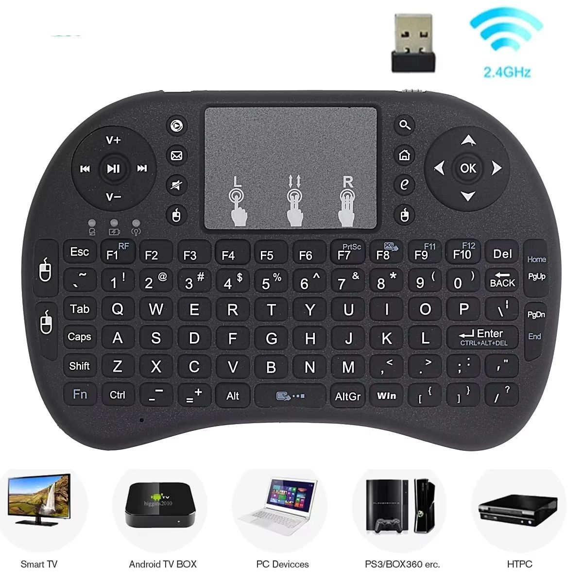 I8 Mini Wireless Keyboard With Air Mouse & Touchpad Remote For Android TV & PC I8 Mini Wireless Keyboard With Air Mouse & Touchpad Remote For Android TV & PC