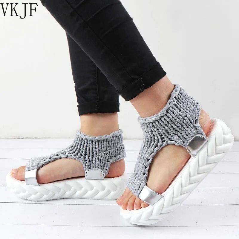 Womens Platform Gladiator Sandals With Thick Heel us 7 brown