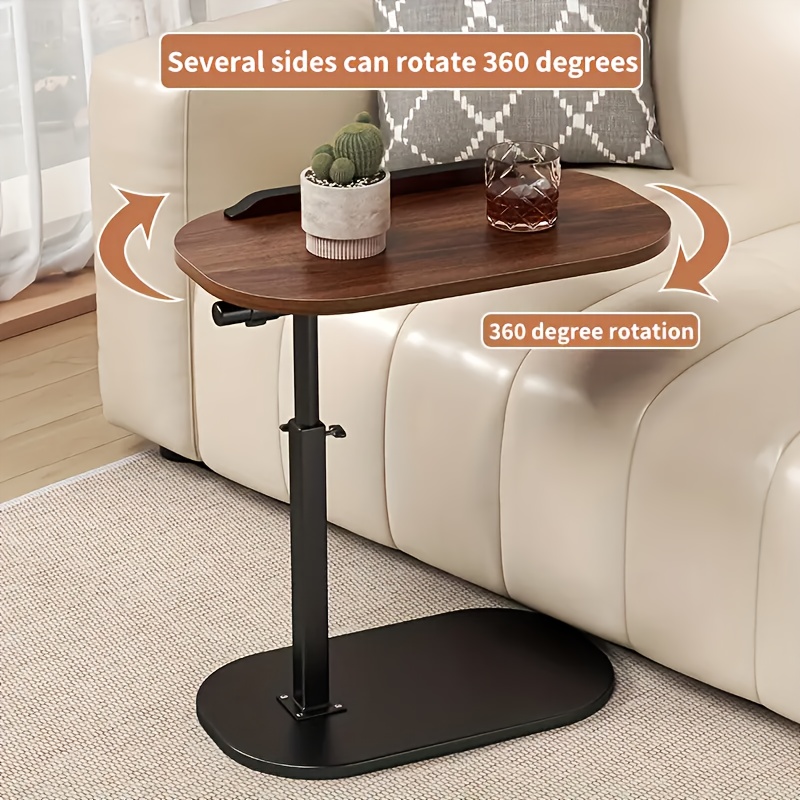 Adjustable Height Modern Laptop Table, 360 Rotating C Shaped Side Table, Perfect For Sofa Adjustable Height Modern Laptop Table, 360 Rotating C Shaped Side Table, Perfect For Sofa