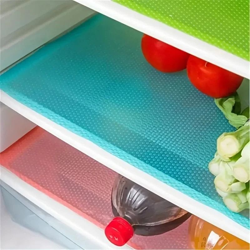 Waterproof Refrigerator And Cabinet Liner Set blue 29x45cm 4pcs