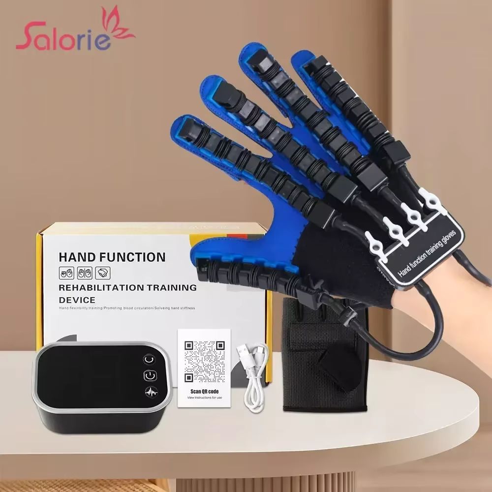 Rehabilitation Robot Gloves Finger & Hand Therapy Exerciser For Stroke, Hemiplegia, And Cerebral Infarction Recovery 1 Pair Xxl