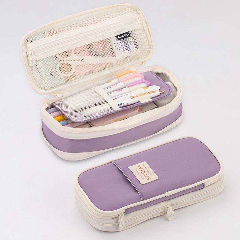 Large Capacity Pencil Case Double Layer School Pouch no.5