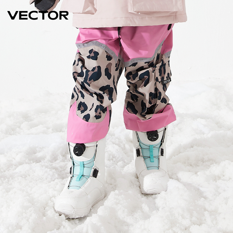 VECTOR Children Winter Ski Pants, Outdoor Warm Waterproof Snow Trousers, Windproof Snowboarding Pants For Girls pants 3 160