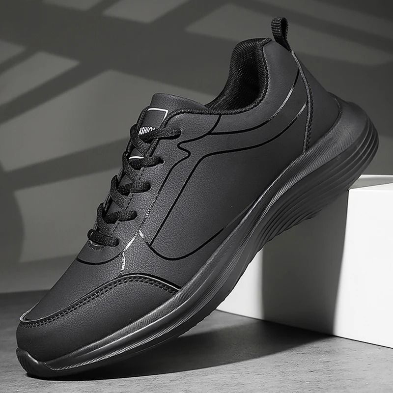 Men Winter Warm Running Sneakers Lightweight Non Slip Breathable Walking Shoes us 8 black white
