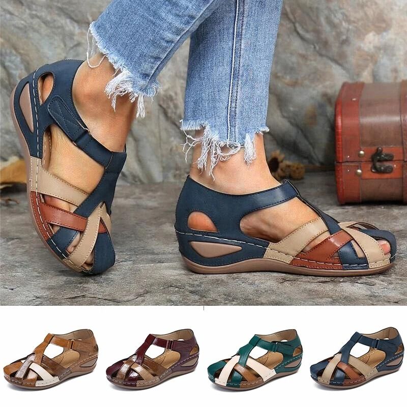 Women Simple Lightweight Summer Sandals For Beach And Casual Wear us 10 brown