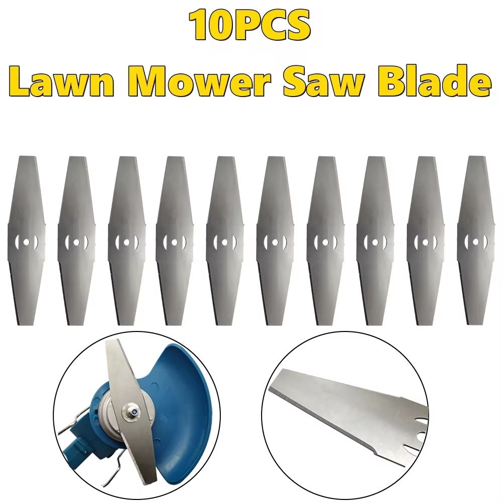 Heavy Duty 150mm Metal Trimmer Blades Replacement Saw Blades For Grass Cutter & Lawn Mower 10pcs . 3