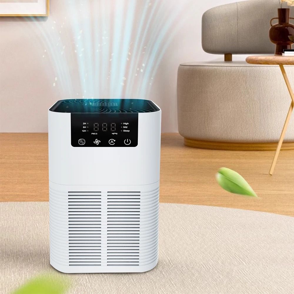 Air Purifier Smoke Odor Negative Ion Generator Aromatherapy HEPA Air Cleaner us