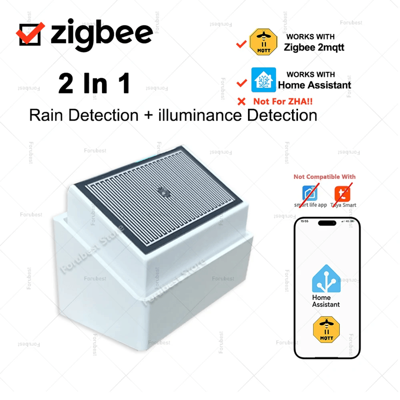 AquaSense ZigBee Rain And Light Sensor For Smart Home Automation AquaSense ZigBee Rain And Light Sensor For Smart Home Automation