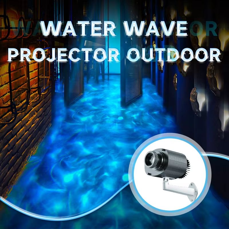 OceanWave Outdoor Waterproof Projector Dynamic Water Wave Effect Light With Gobo Slide Projection light Blue Color 40w Waterproof