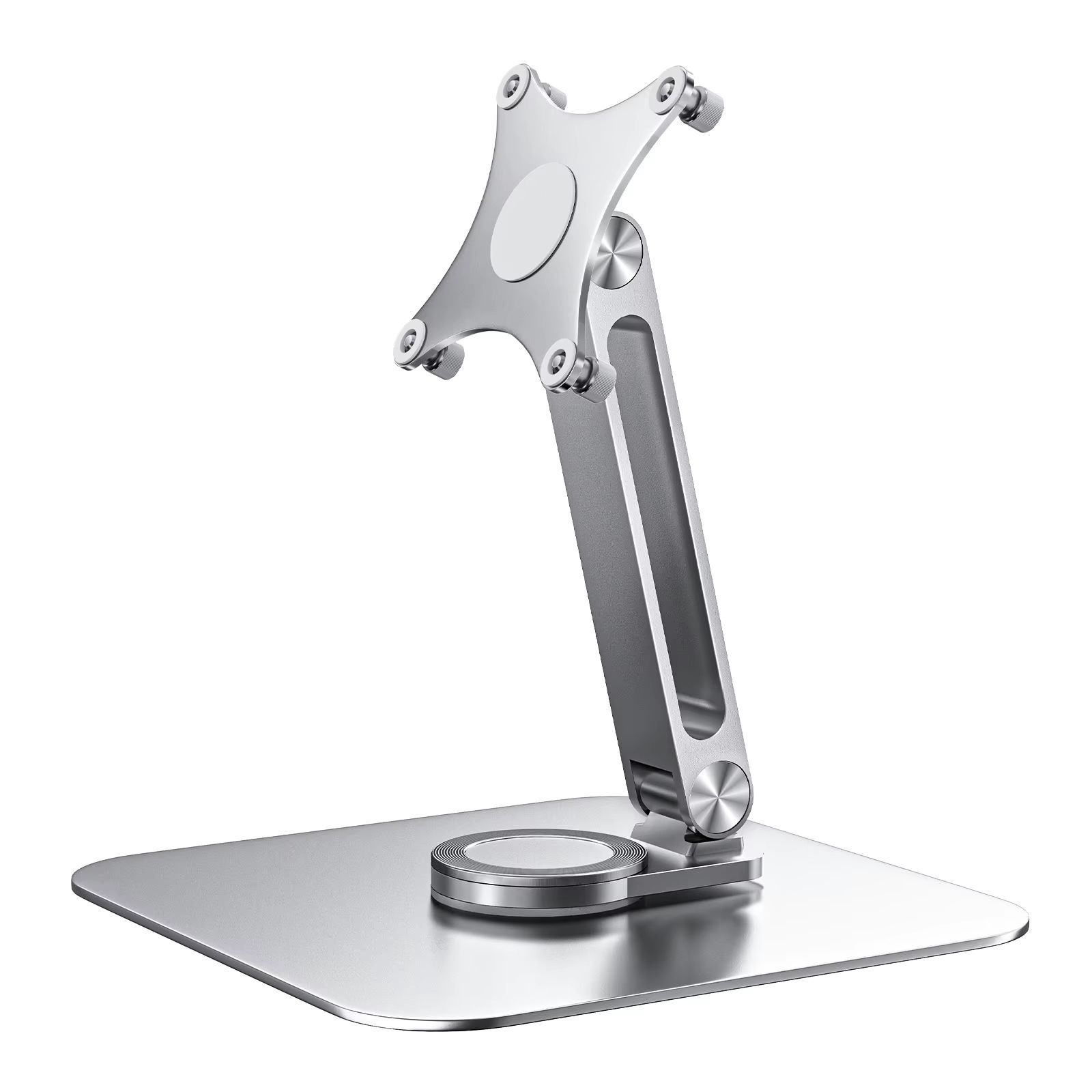Aluminum Alloy 360deg. Rotating Monitor Stand Adjustable Table Mounted Bracket With M4 Screw Base & High Load Capacity magnetic