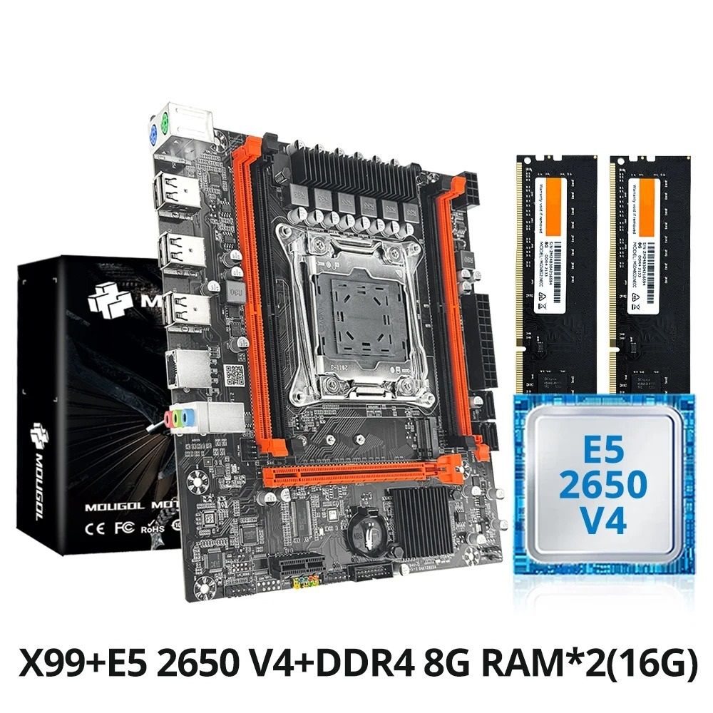 X99 Gaming Motherboard Kit With Xeon CPU And DDR4 RAM Options motherboard+cpu