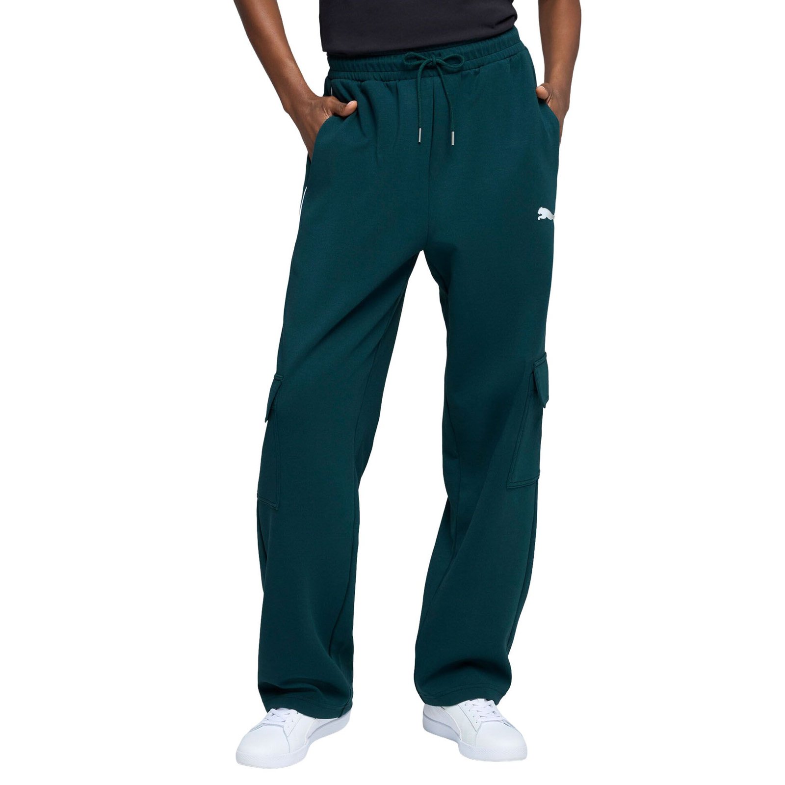 PUMA Men's Sport Relaxed Cargo Pant DK (Size M) Green, Poly + Cotton