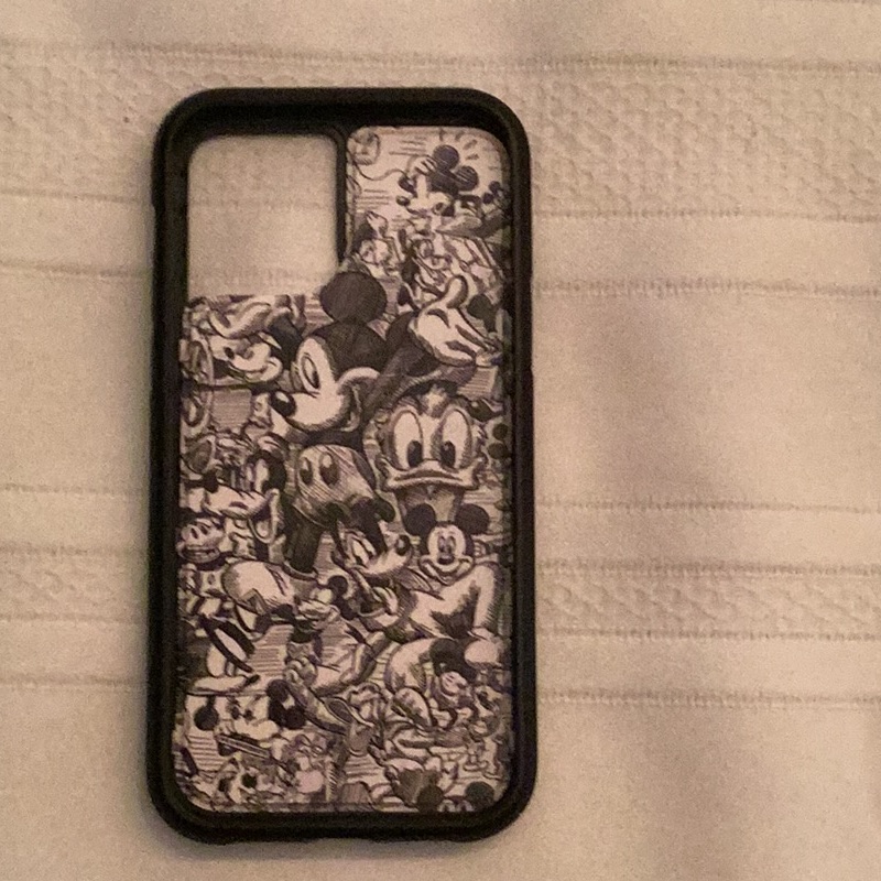 Disney Cell Phones & Accessories | Disney Iphone 12 Black Phone Case Frame | Color: Black/White | Size: Os
