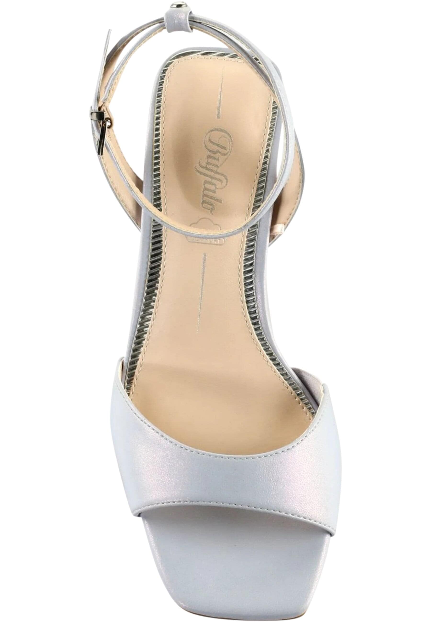 High-Heel-Pumps BUFFALO "Buffalo Damen Buffalo April Neat Vegan Nappa", Damen, Gr. 40, light blau mermaid, unifarben, Schuhe