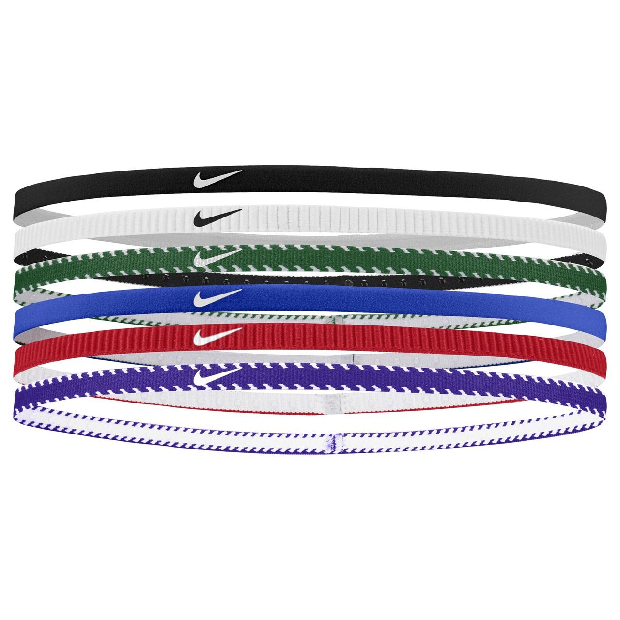 Nike - Haarband Flexibel(6er-Pack) (Königsblau/Rot) Image