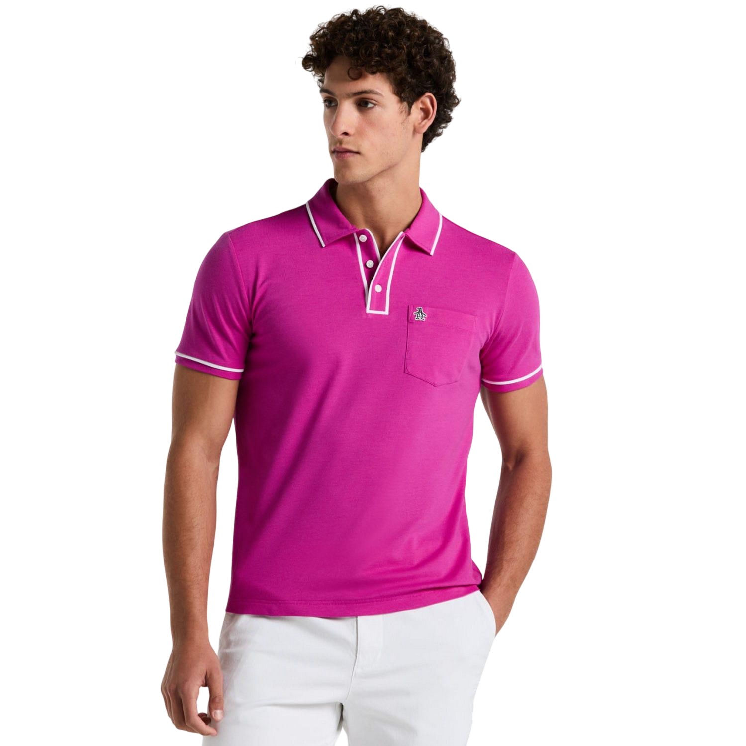 Original Penguin - "Earl" Poloshirt für Herren, Piqué (Violett)