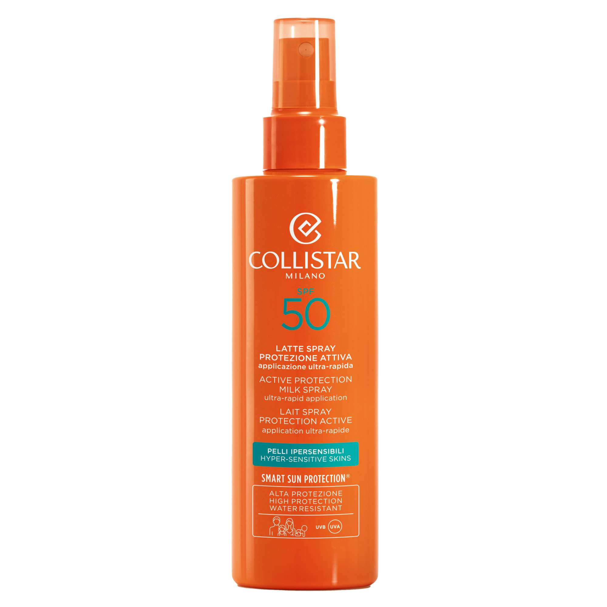 Collistar SPF50 Körper Aktive Schutzmilch Spray für empfindliche Haut - 200ml Image