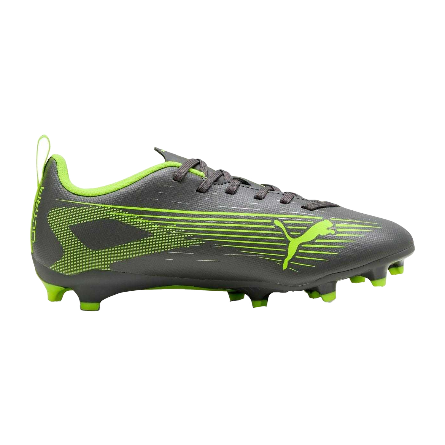Puma - "Ultra 5 Play" Fußballschuhe mit festem Boden für Kinder (Silber) Image