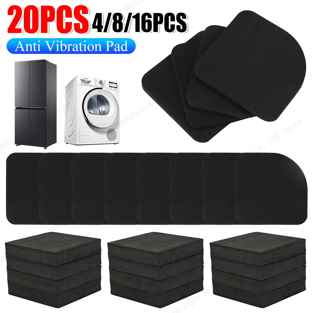 4-20Pcs Equipment Pads Anti Vibration Washing Machine Pads Shock Absorbing EVA Mats Vibration Isolation Mats for Dryer Treadmill