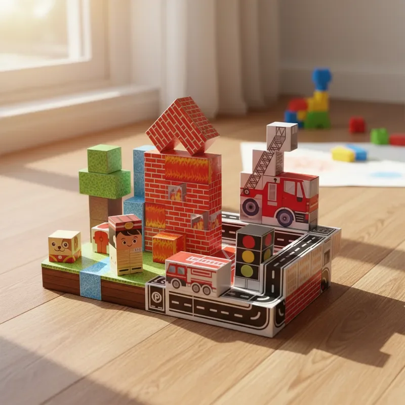 100 Stück magnetische Blöcke, kostenloses Bauen, Unterhaltungsstadt, 3D-DIY-Dekor, STEM, pädagogisches Geschenk, Weihnachtsgeschenk, exquisite Box Image