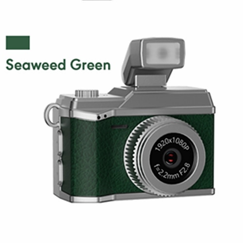 portachiavi con fotocamera digitale compatta con schermo da 0,96 ips tracolla per collana flash obiettivo macro ricaricabile tramite usb video 1080p autofocus ibrido 20mp uscita altoparlante ideale