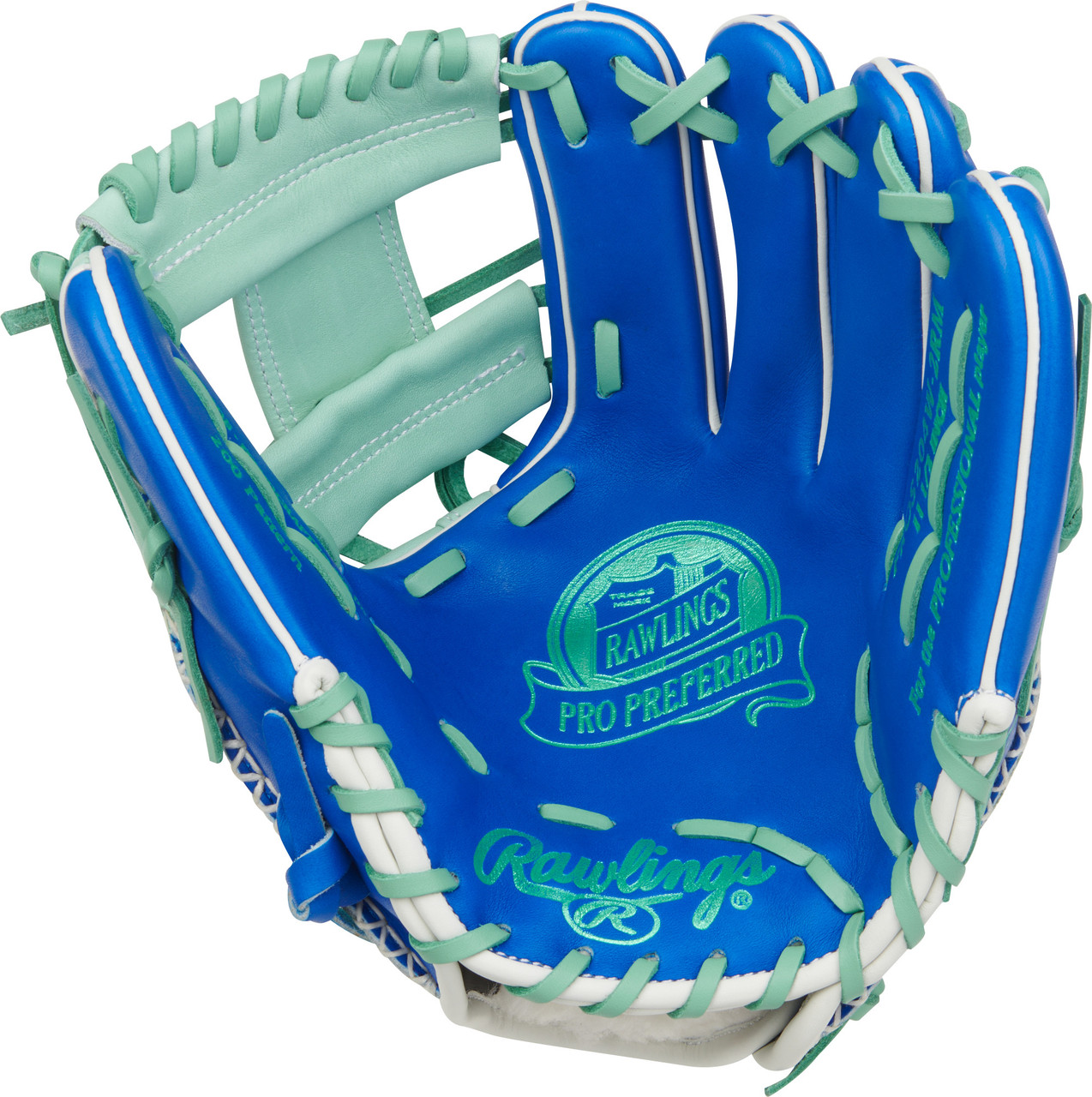 Rawlings Pro Preferred Pro I Web 11.5" Wing Tip Baseball Glove - Right Hand Throw Royal/Mint