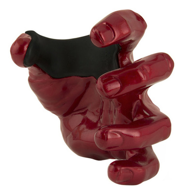 Guitar Grip Male Hand Red Metallic Left