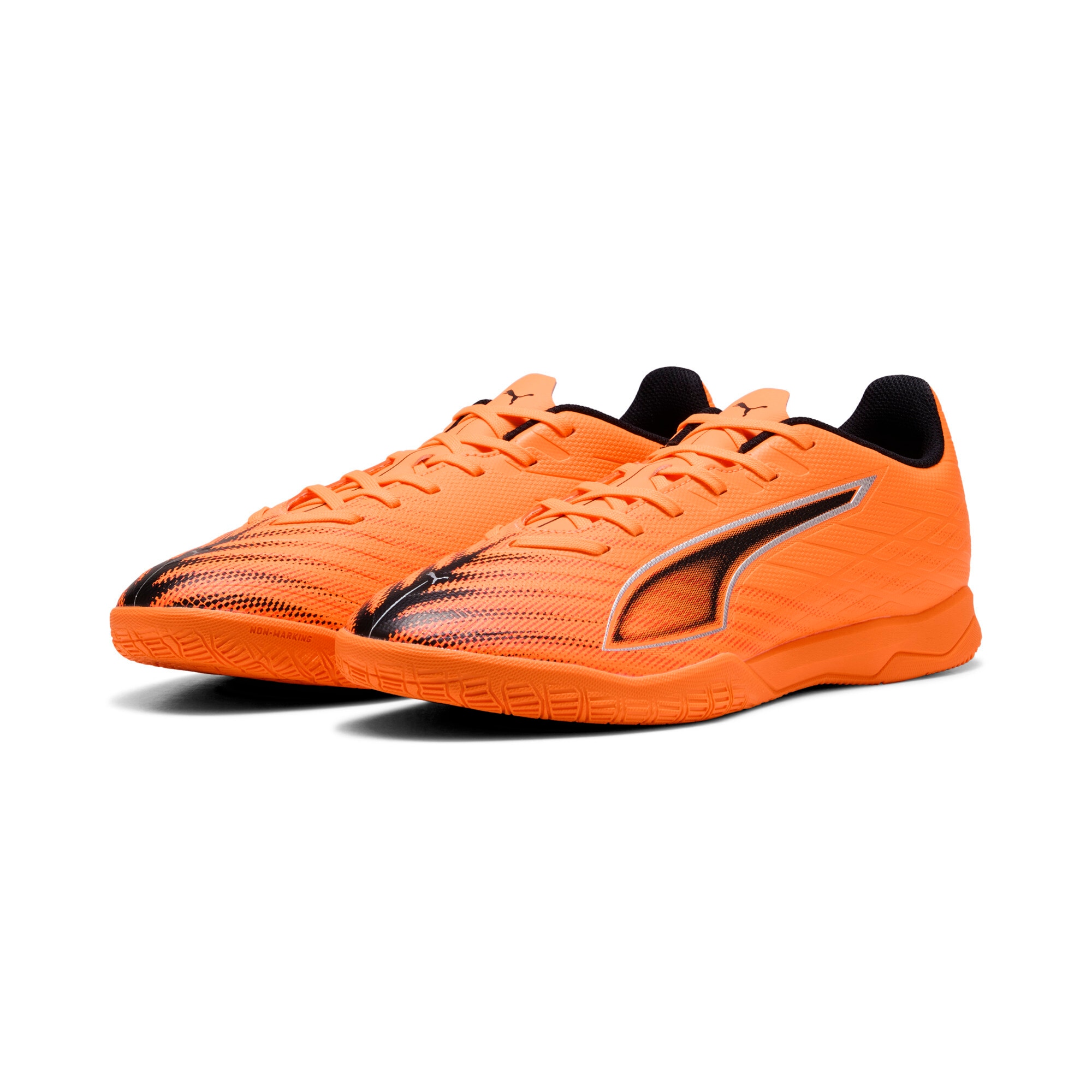 Fußballschuh PUMA "ULTRA 6 PLAY IT", Damen, Gr. 42, heat fire, puma schwarz, glowing rot, Synthetik, Schuhe Fußballschuh