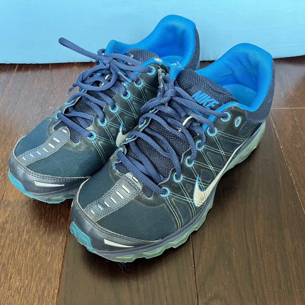 Nike Shoes | Used Men's Nike Air Max 2009 Navy Blue Running Sneakers Size 8. Fair Condition. | Color: Blue | Size: 8