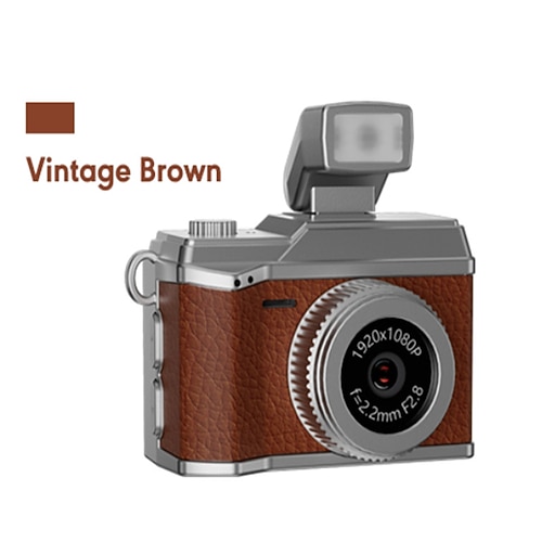 Die grenzüberschreitende HD 1080p Retro-Minikamera kann Fotos und Videos aufnehmen und kann als Schlüsselanhänger mit Blitz verwendet werden. Tragbare Kamera für Studenten