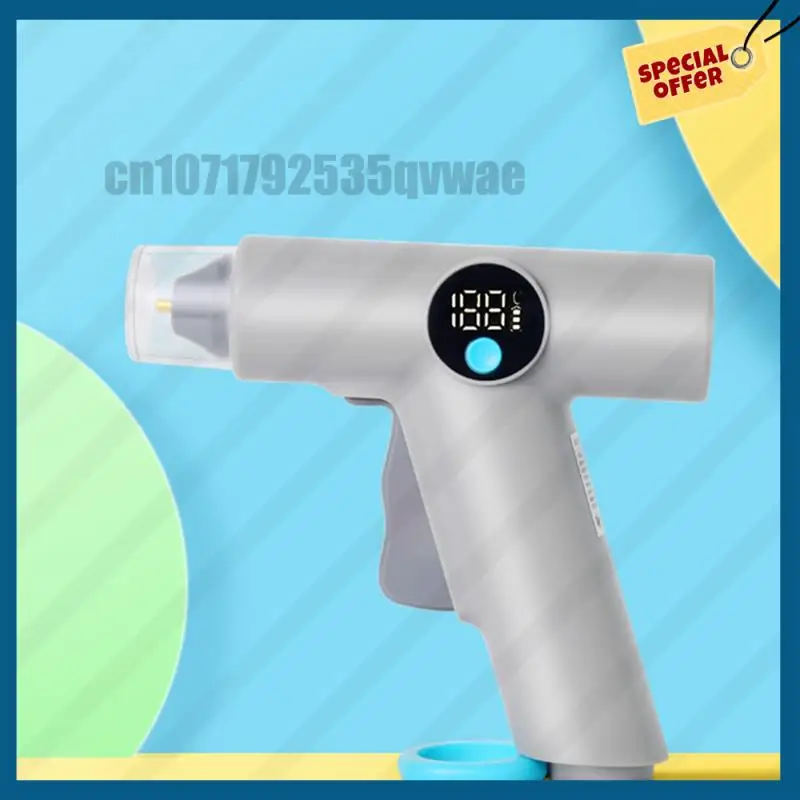 -A89Z DIY Essential Akku-Heißklebepistole mit integriertem LED-Licht und Temperaturanzeige zum Basteln Image