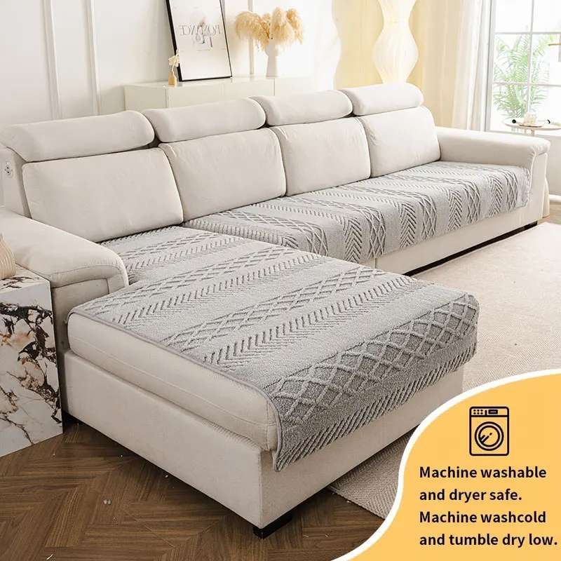 2PC-Sofakissen, Wohnzimmer, Winter-Sofabezug aus Plüsch, Kissenkombination, spezielles Sofakissen, hochwertiges Sofakissen Image