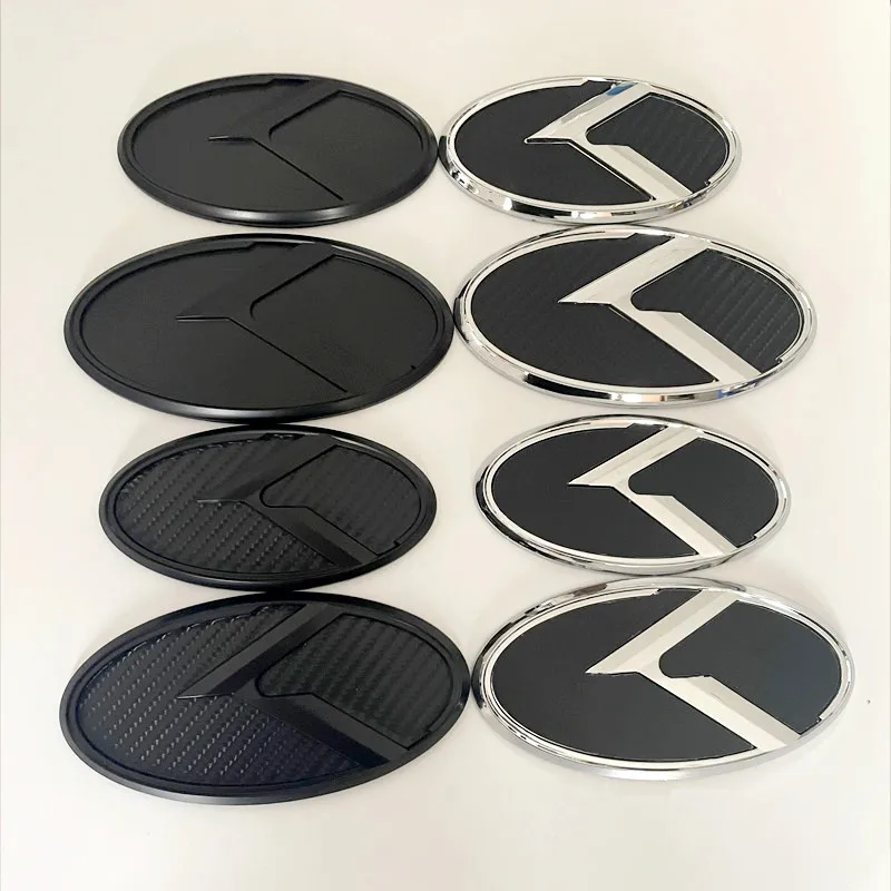 1 Pz x 3D ABS K Logo Auto Cofano Anteriore Baule Posteriore Logo Emblema Distintivo Adesivi per Kia Sportage Sorento Optima Forte Rio Stinger K5