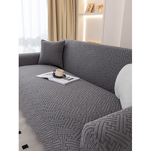 1 Stück eleganter Sofabezug – modisch Luxuriöser, dekorativer Sofaschutz, rutschfest, staubdicht, kratzfest, Ganzjahres-Sofabezug für Wohnzimmer, Schlafzimmer oder Büro Image