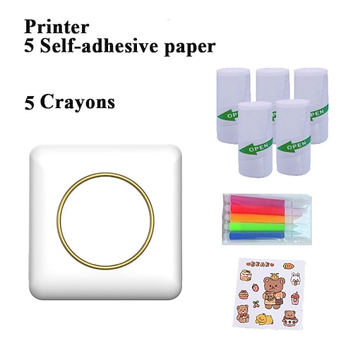 2025 neuer Aufkleberdrucker C20 Fun Print Pod Mini Bluetooth tragbarer Aufkleberhersteller mit Rollenpapier Print Pods Minidrucker Image