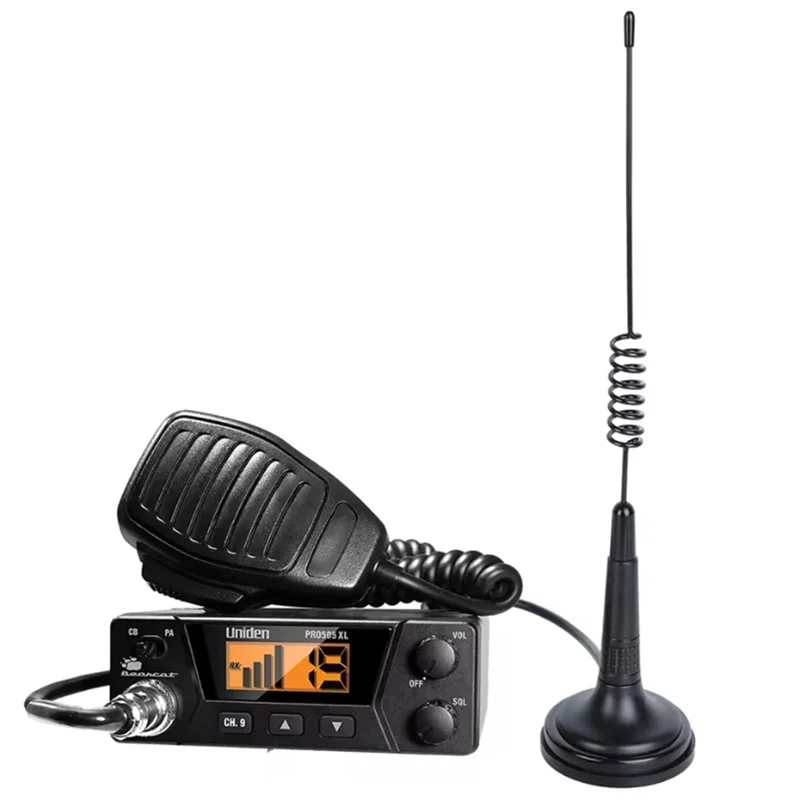 NDIN-27 Mhz CB Radio Antenne Mag1345 PL259 Stecker mit Magnetfuß und 4 Meter Feeder Cable Center für Citizen Band Radio Image