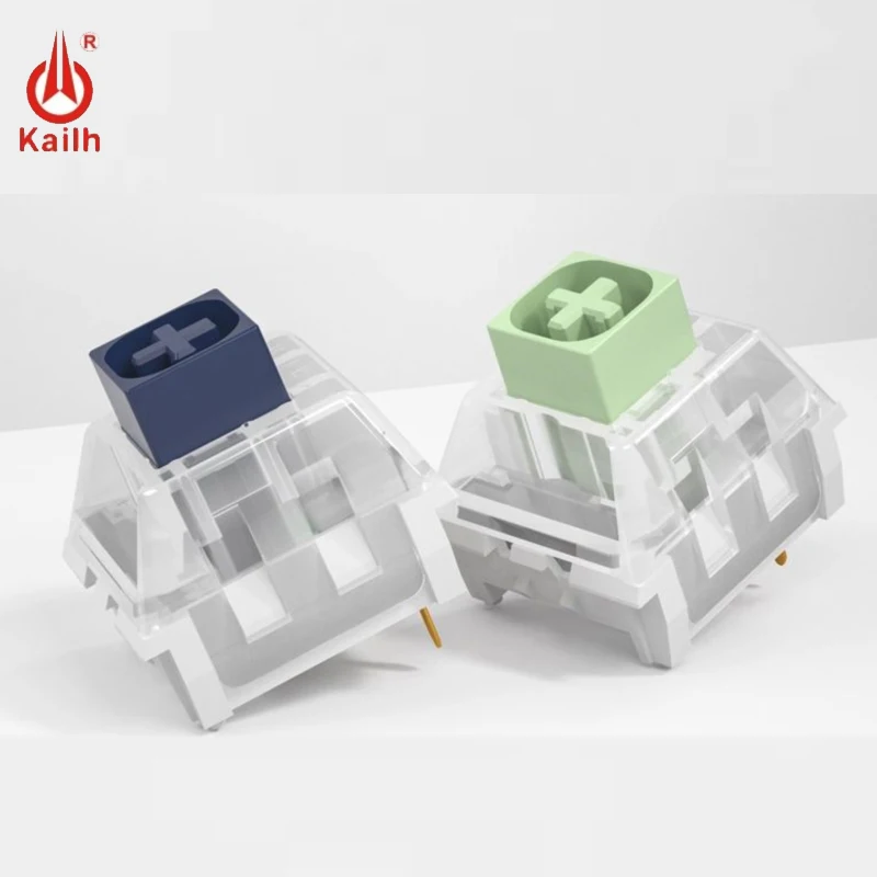 Kailh Box Jade Navy Tastaturschalter Clicky Taktile Schalter DIY mechanische Tastatur SMD RGB MX 3-Pins-Schalter Custom Gaming PC Image