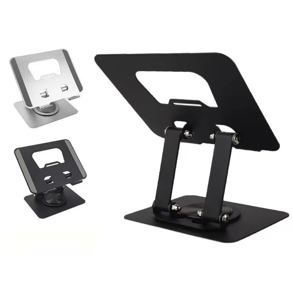 360 ° Drehbarer Schreibtisch-Tablet-Ständer, tragbarer fauler Handyhalter, universelle Smartphone-Halterung für iPhone, Samsung, Xiaomi, Huawei Image