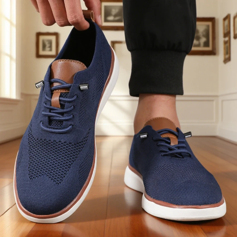 Herren-Freizeitschuhe, atmungsaktive Mesh-Turnschuhe, lässige Passform, Herren-Wanderschuhe, Outdoor-Training, vielseitig, täglich, klassische Herrenschuhe