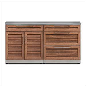 NewAge Outdoor Kitchens Grove 3-Piece Outdoor Kitchen Set with Countertops